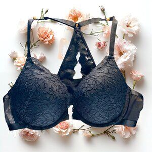 NWT Dobreva Push-Up Lace Bra in Black